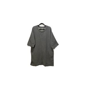 PURE JILL J.JILL Womens S Grey Oversized Thick Gauze Dress Lagenlook Minimalist
